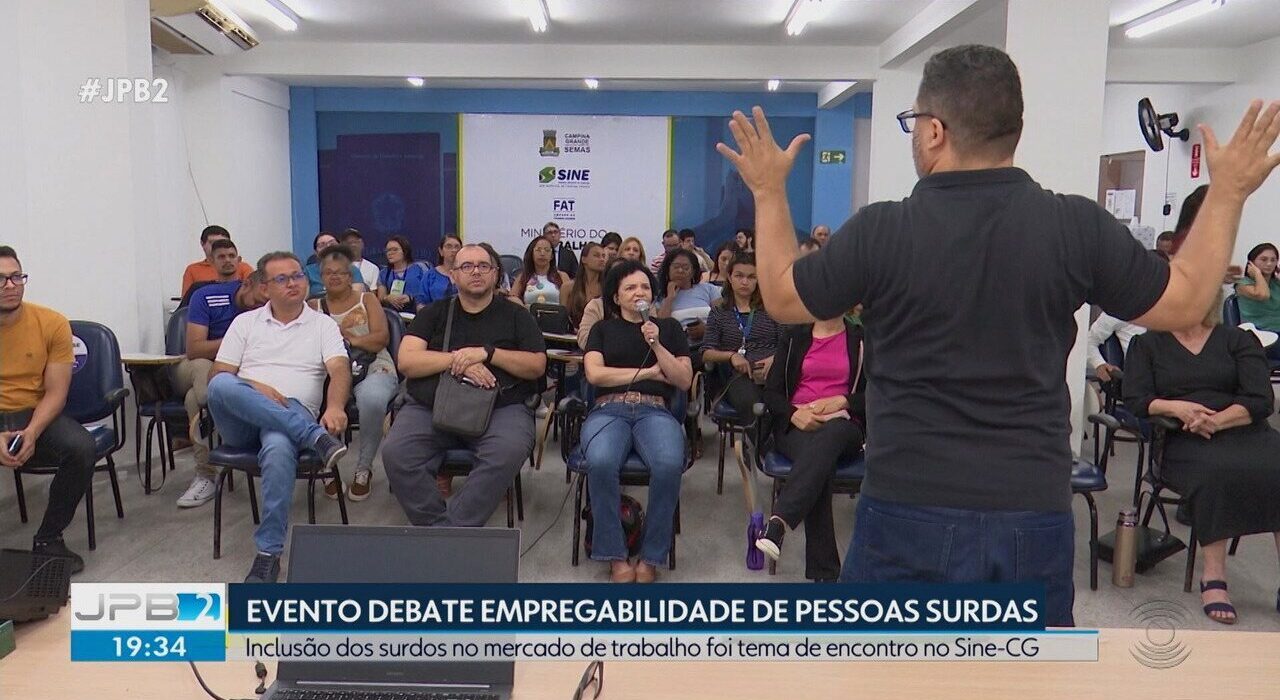 Evento anterior no Sine de Campina ligado à Jornada da Empregabilidade Surda e à inclusão profissional