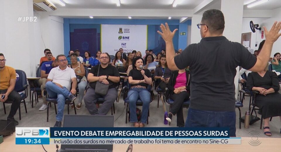 Evento anterior no Sine de Campina ligado à Jornada da Empregabilidade Surda e à inclusão profissional