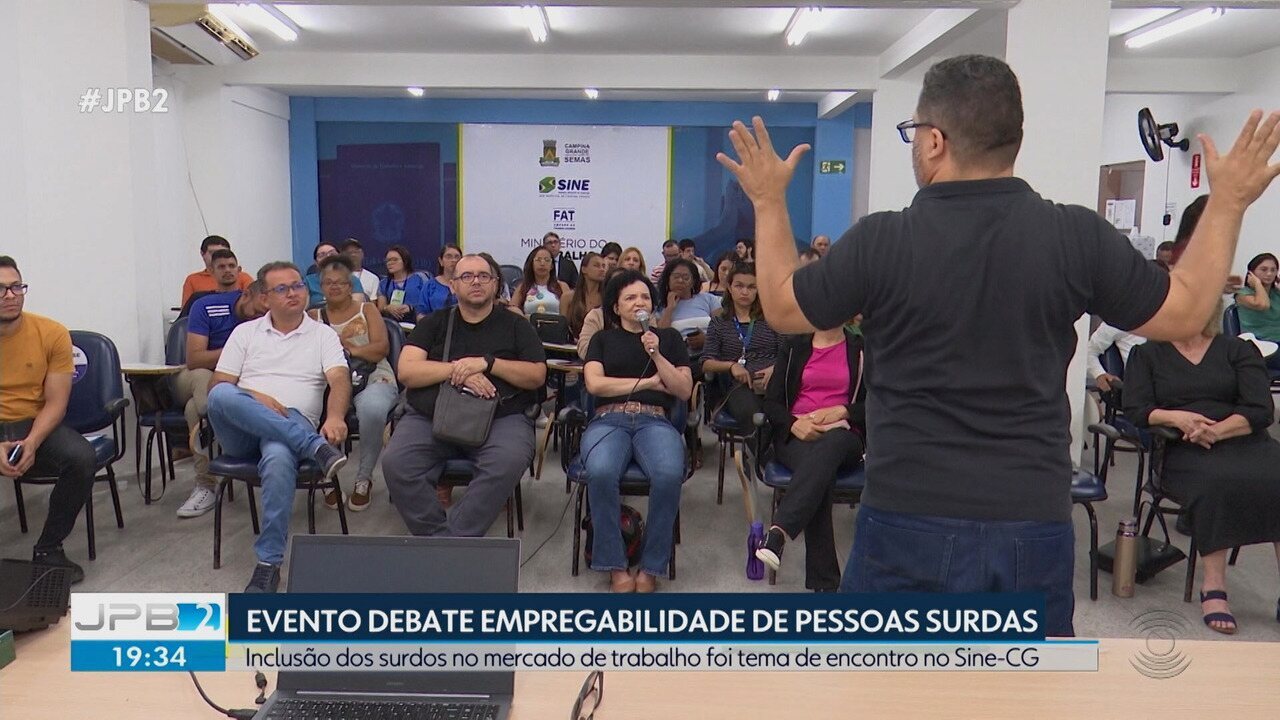 Evento anterior no Sine de Campina ligado à Jornada da Empregabilidade Surda e à inclusão profissional