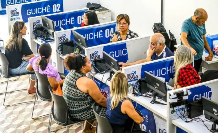Atendimento do Sine em imagem de arquivo
