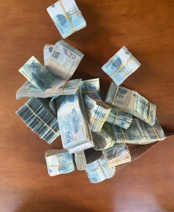 Material apreendido pela Polícia Federal durante a Operação Zona de Influência na Paraíba