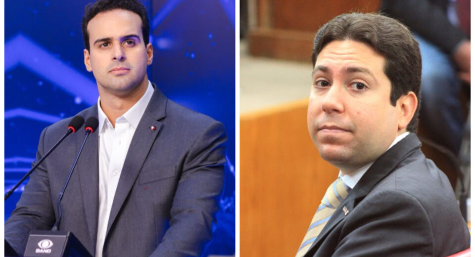 Felipe Leitão durante evento público; Felipe Leitão negou acordo com Lucas Ribeiro e confirmou reavaliação do segundo voto ao Senado.