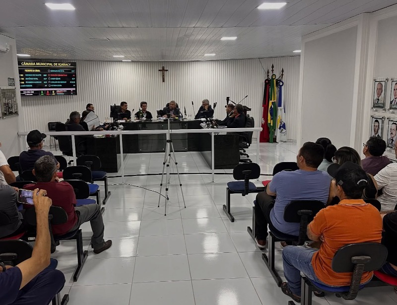Plenário da Câmara Municipal de Igaracy, uma das casas legislativas citadas em decisão do TCE-PB