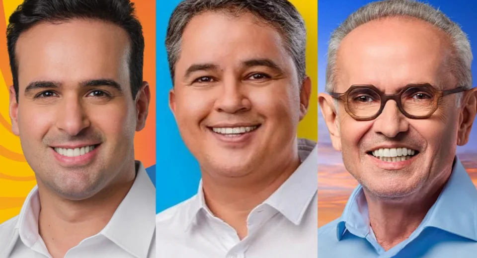 Lucas Ribeiro, Efraim Filho e Cícero Lucena na Pesquisa Data Ranking em Campina Grande