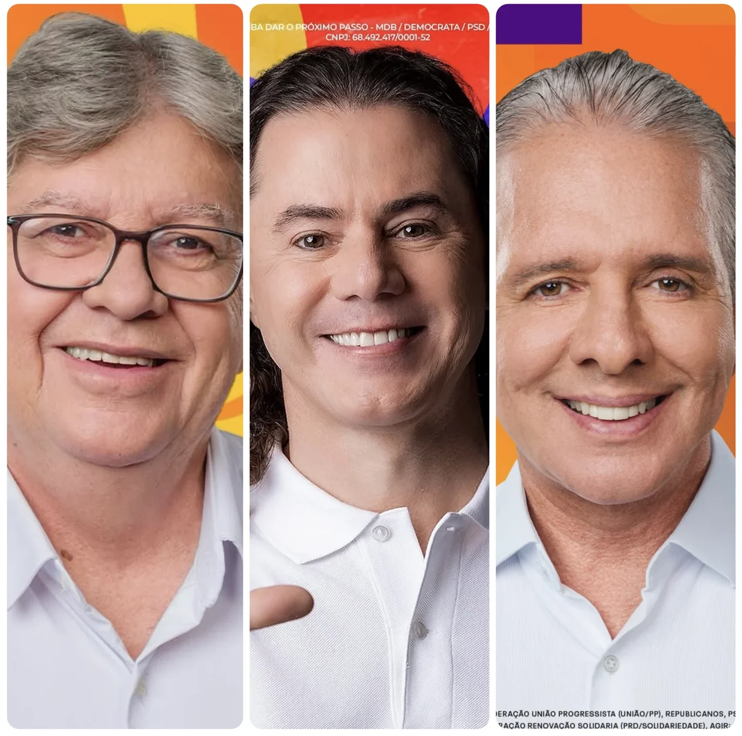 João e Veneziano lideram Senado na apuração parcial da Paraíba