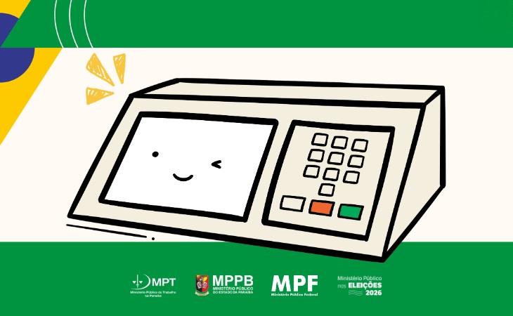 Imagem institucional relacionada à fiscalização do MPPB nas eleições 2026 na Paraíba